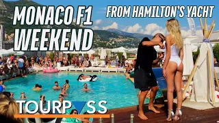 Lewis Hamilton's Yacht at Monaco Grand Prix F1 (AMG Mercedes) and Apartment | Models @ Nikki Beach