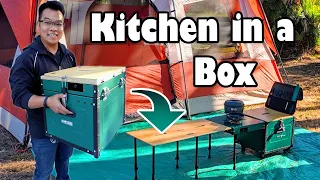 iKamper Aioks unboxing walkthrough - 2021 Best camping table, stove, and kitchen in one?