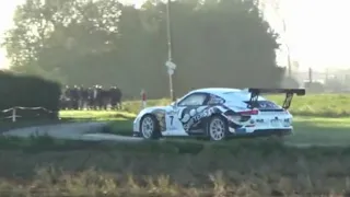 Hemicuda Rally 2021 - SS1: Kortemark 1 - all cars at same place (some hot moments and mistake)