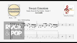 SWEET EMOTION - Aerosmith - GUITAR BACKING TRACK
