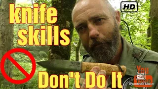 How to Pass a Knife, 10 mins to better Bushcraft /Knife Skills