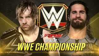 Dean Ambrose Vs Seth Rollins Campeonato WWE - WWE Raw 18/07/2016 (En Español)