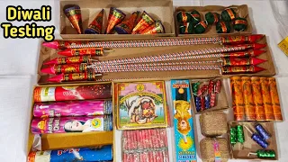 2020 Diwali Cracker Testing | Different types of firecracker testing | Diwali Firework Stash Testing