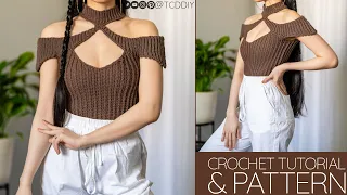 How to Crochet: Modern Mock Neck Top | Pattern & Tutorial DIY