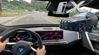 2024 BMW iX xDrive50 POV Driving Impressions!