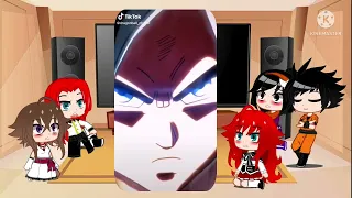 Los padres de Rias reaccionan a Goku +un rap