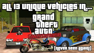 ALL 13 Vehicles That ONLY Appeared in GTA Liberty City Stories!