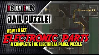 Resident Evil 2 Remake - Prison Power Panel Puzzle (Electronic Parts Location Guide)