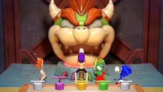 Mario Party Superstars - Sonic vs Yoshi vs Waluigi vs Daisy Win by Doing Absolutely Everything