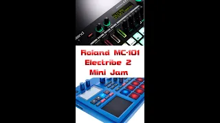 3‣ Mini Jam Korg Electribe 2 Roland Mc-101 Dawless Test Two groovebox #Shorts