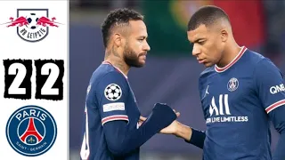 RB Leipzig vs Paris Saint Germain (2-2) uefa champions league extended highlights and goals