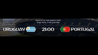 Обзор матча 1/8 финала ЧМ 2018 Уругвай - Португалия