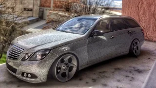1:18 Diecast Model Mercedes Benz E Klasse Pırlanta Gri Gmg Folyosuyla Kaplama
