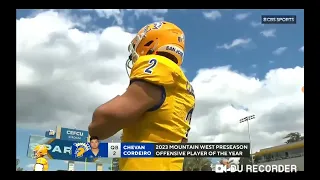 College football on CBS oregon state vs san jose state intro