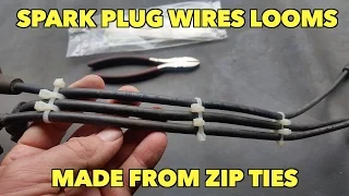 Spark Plug Wire Looms made with Zip Ties.