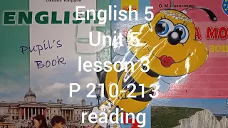 Карпюк 5 клас англійська мова відеоурок Тема 5 урок 3 сторінка 210-213+ робочий зошит