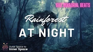 Rainforest at night 432 hz healing meditation music | relaxing, raise your vibration, sleep music