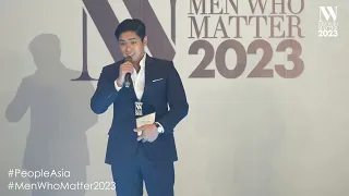 Coco Martin accepts PeopleAsia's "Men Who Matter" 2023 Award