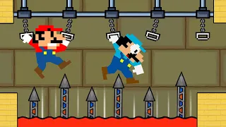 Mario HOT & Mario ICE Escape Water Girl and Fireboy in Maze Mayhem (Part 19)