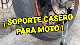 CÓMO HACER un SOPORTE CASERO para su MOTO..!