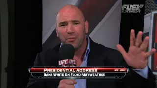 INTENSE DANA WHITE CALLS MAYWEATHER A RACIST PUSSY MUST SEE