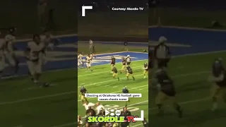 Oklahoma high school football shooting caught on video #shortsfeed