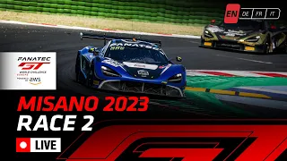 LIVE | Race 2 | Misano | Fanatec GT World Challenge Europe Powered by AWS (English)