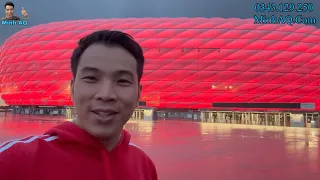 Minh AQChào Tạm Biệt Nước Đức Tại Sân Alianz Arena Của Bayern Munich , Thăm Bảo Tàng Mercedes Và BMW