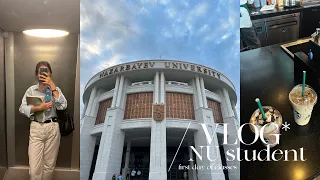 VLOG:First day of classes in the NU|будни фаундера