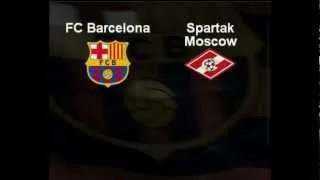FC Barcelona vs Spartak Moscow 3:2 | Champions League | All Goals & Highlights | [19.9.2012]