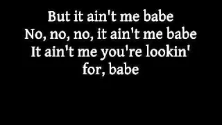 Johnny Cash and June Carter   It ain't me, babe with lyrics