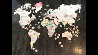 Wooden World Map Puzzle! 1K views special!