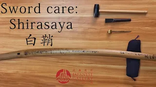 How to dismantle Japanese katana from Shirasaya (白鞘)