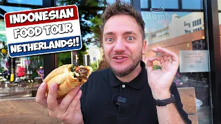 DUTCH-INDONESIAN Food Tour! (First Time in THE HAGUE)