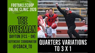 Online Clinic 2020: Tee Overman | Dayton (FCS - OH) | Defensive Coordinator