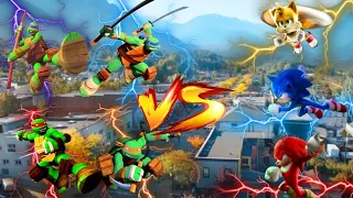 Ninja Turtles vs Sonic Team - Epic Supercut Legendary Battle!!