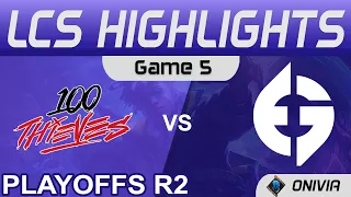 100 vs EG Highlights Game 5 Round2 LCS Summer Playoffs 2021 100 Thieves vs Evil Geniuses by Onivia