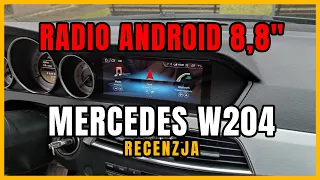 🎵 REVIEW MERCEDES W204 RADIO ANDROID COIKA 8,8" 🎵 | DKMOTO.PL