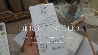 Emptying April Cash Envelopes + MAY 2024 Budget Binder SetUp | Cash Envelope Method