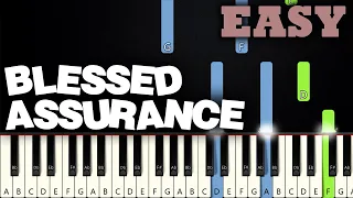 Blessed Assurance | EASY PIANO TUTORIAL | SHEET MUSIC