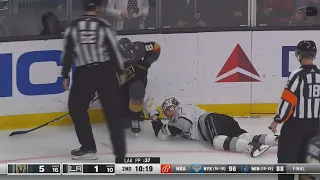 Lias Andersson Is Briefly Shaken Up After Awkward Collision With Zach Whitecloud