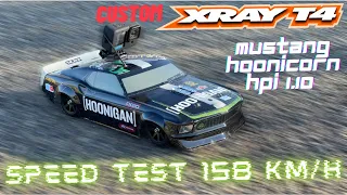 XRAY T4 1:10 CUSTOM RC CAR - KEN BLOCK MUSTANG - SPEED TEST - GOPRO 10 - 4K.mov