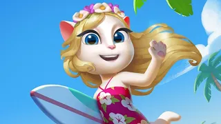 Summer Beach Party | New Update |My Talking Angela