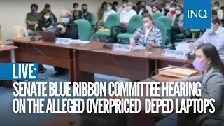 LIVE: Senate Blue Ribbon Committee hearing on the alleged overpriced and outdated DepEd laptops