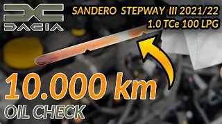 🛢️Dacia Sandero Stepway III 2021/2022 1.0 ECO-G Engine OIL 10.000 km Check/Level/Colour [Read Desc]
