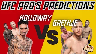 UFC Fighters Pick Max Holloway vs Justin Gaethje at UFC 300