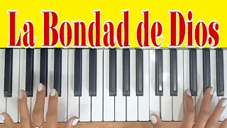 La Bondad de Dios|Tutorial 🎹 Principiantes| Piano Cover| Curch of the city...