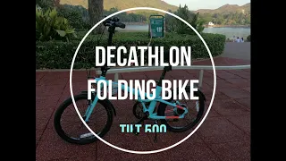 How to fold and unfold decathlon B-twin folding tilt 500 bike.