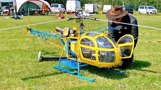 WOW !!! STUNNING !!! GIANT RC LAMA SA 315B TURBINE SCALE MODEL HELICOPTER / FLIGHT DEMONSTRATION