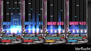 [beatmaniaIIDX 22 PENDUAL] Verflucht Difficulty Comparison (†LEGGENDARIA→Normal)